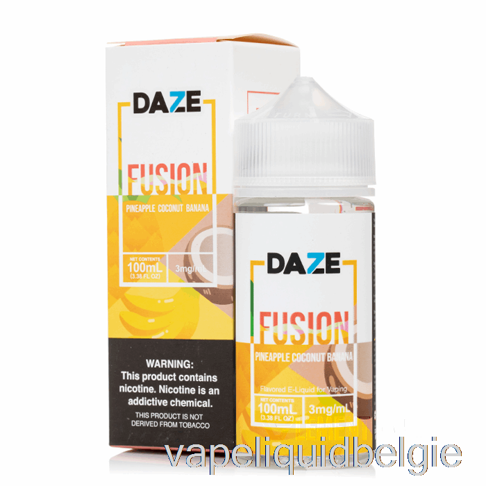 Vape Smaken Ananas Kokosnoot Banaan - 7 Daze Fusion - 100ml 3mg